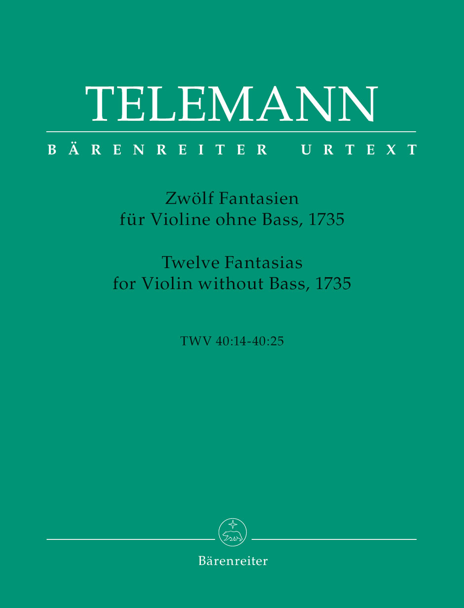 Twelve Fantasias for Violin without Bass TWV 40: 14-25 (1735)
