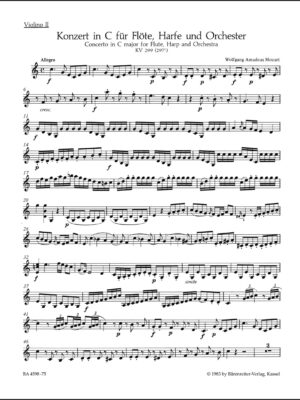 Concerto for Flute, Harp and Orchestra in C major K. 299 (297c)