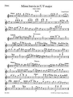 Missa brevis in F major Hob. XXII:1