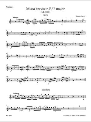 Missa brevis in F major Hob. XXII:1