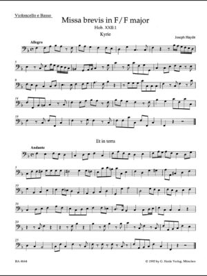 Missa brevis in F major Hob. XXII:1