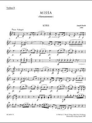 Missa in B-flat major Hob.XXII:14 "Harmony Mass"
