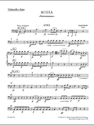 Missa in B-flat major Hob.XXII:14 "Harmony Mass"