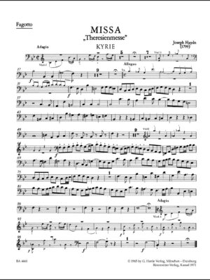 Missa in B-flat major Hob.XXII:12 "Theresa Mass"
