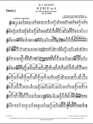 Kyrie in D minor K. 341 (368a)