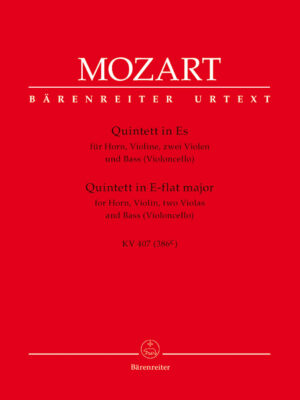 Quintet for Horn, Violin, Two Violas and Bass (Violoncello) in E-flat major K. 407 (386c)