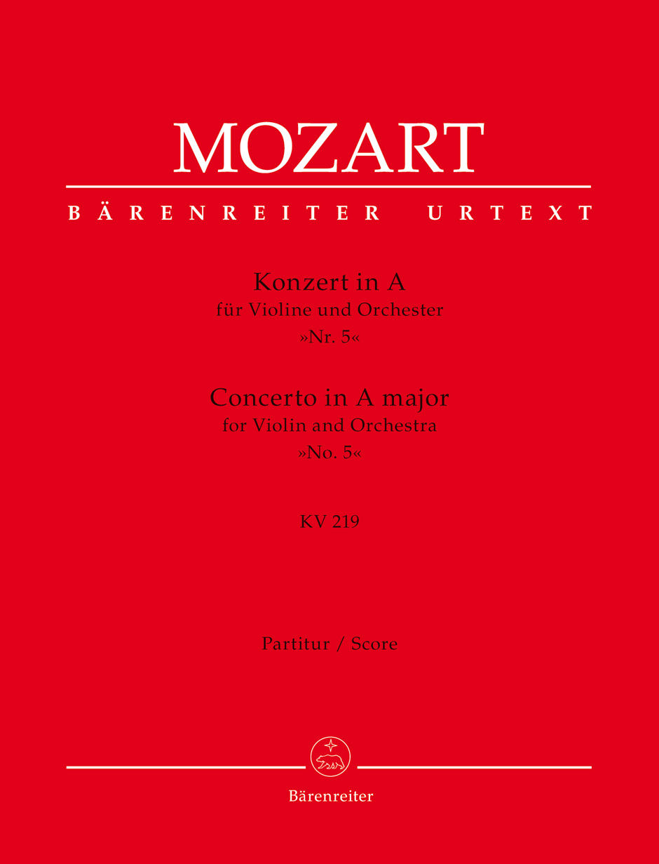 Concerto for Violin and Orchestra no. 5 in A major K. 219