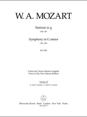 Symphony no. 40 in G minor K. 550