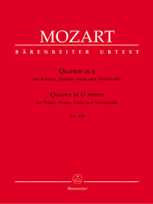 Quartet for Piano, Violin, Viola and Violoncello in G minor K. 478