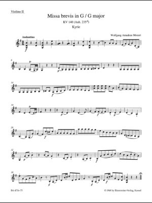 Missa brevis in G major K. 140 (235d)