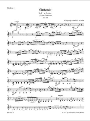 Symphony no. 38 in D major K. 504 "Prague Symphony"