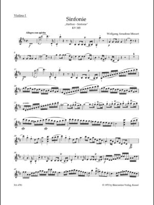 Symphony no. 35 in D major K. 385 "Haffner Symphony"
