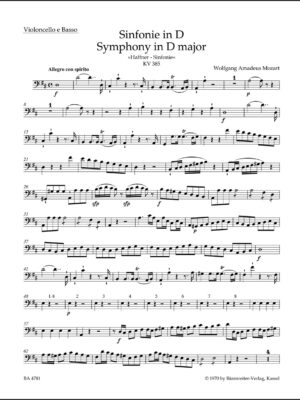 Symphony no. 35 in D major K. 385 "Haffner Symphony"