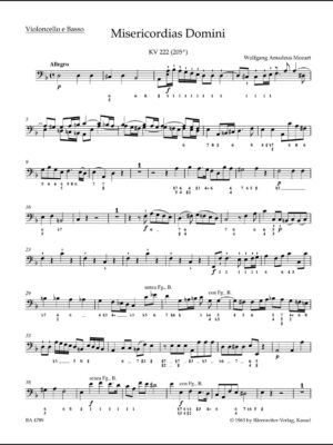 Misericordias Domini K. 222 (205a)