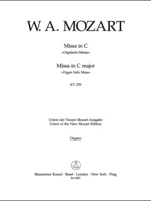 Missa in C major K. 259 "Organ Solo Mass"