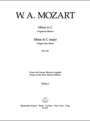 Missa in C major K. 259 "Organ Solo Mass"