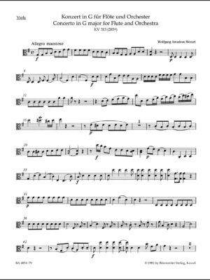 Concerto for Flute and Orchestra in G major K. 313 (285c)