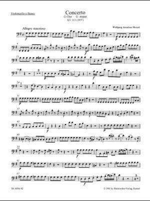 Concerto for Flute and Orchestra in G major K. 313 (285c)