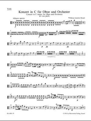 Concerto for Oboe and Orchestra in C major K. 314 (285d)