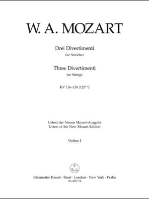 Three Divertimenti for Strings K. 136-138 (125a-c)