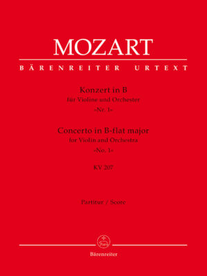 Concerto for Violin and Orchestra no. 1 in B-flat major K. 207