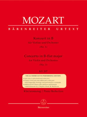 Concerto for Violin and Orchestra no. 1 in B-flat major K. 207