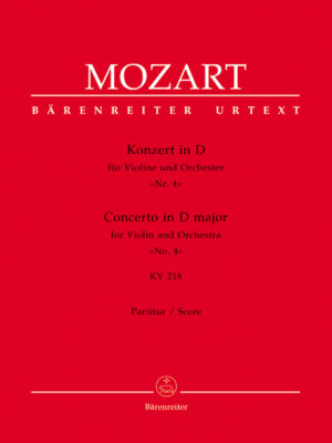 Concerto for Violin and Orchestra no. 4 in D major K. 218