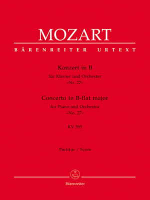 Concerto for Piano and Orchestra no. 27 in B-flat major K. 595