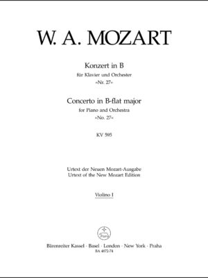 Concerto for Piano and Orchestra no. 27 in B-flat major K. 595