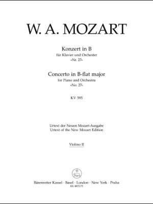 Concerto for Piano and Orchestra no. 27 in B-flat major K. 595