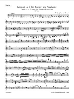Concerto for Piano and Orchestra no. 20 in D minor K. 466