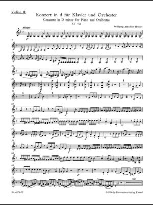 Concerto for Piano and Orchestra no. 20 in D minor K. 466