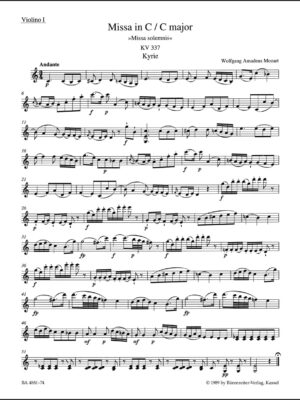 Missa in C major K. 337 "Missa solemnis"