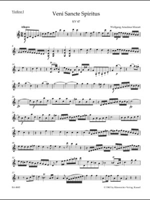 Veni Sancte Spiritus K. 47