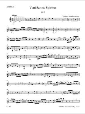 Veni Sancte Spiritus K. 47