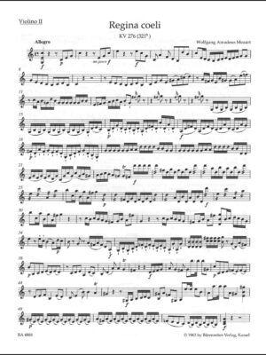 Regina coeli in C major K. 276 (321b)