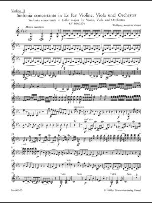 Sinfonia concertante for Violin, Viola and Orchestra in E-flat major K. 364 (320d)