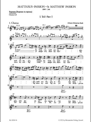 St. Matthew Passion BWV 244