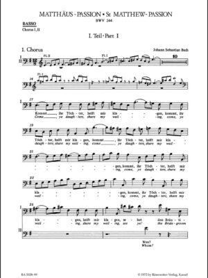 St. Matthew Passion BWV 244