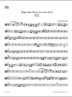 Singet dem Herrn ein neues Lied BWV 225
