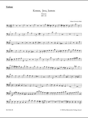 Komm, Jesu, komm BWV 229