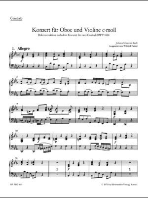 Concerto for Oboe, Violin, Strings and Basso Continuo in C minor