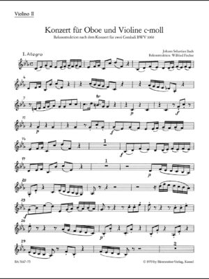 Concerto for Oboe, Violin, Strings and Basso Continuo in C minor