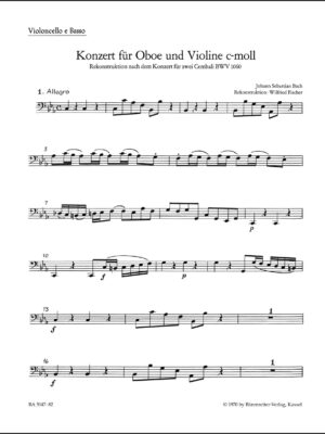 Concerto for Oboe, Violin, Strings and Basso Continuo in C minor