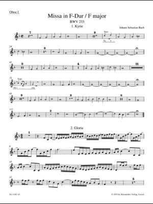 Mass in F major BWV 233