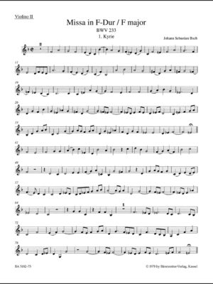 Mass in F major BWV 233