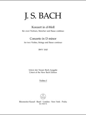 Concerto for two Violins, Strings and Basso continuo in D minor BWV 1043