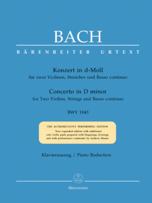 Concerto for two Violins, Strings and Basso continuo in D minor BWV 1043