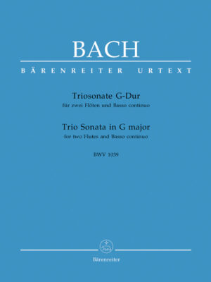 Trio Sonata for Two Flutes and Basso Continuo in G major BWV 1039