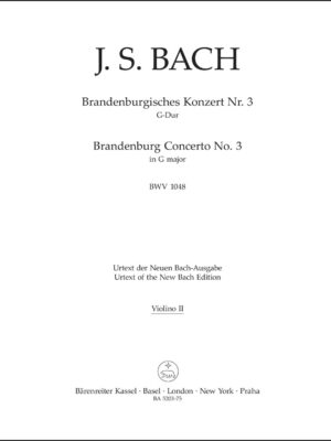Brandenburg Concerto no. 3 in G major BWV 1048